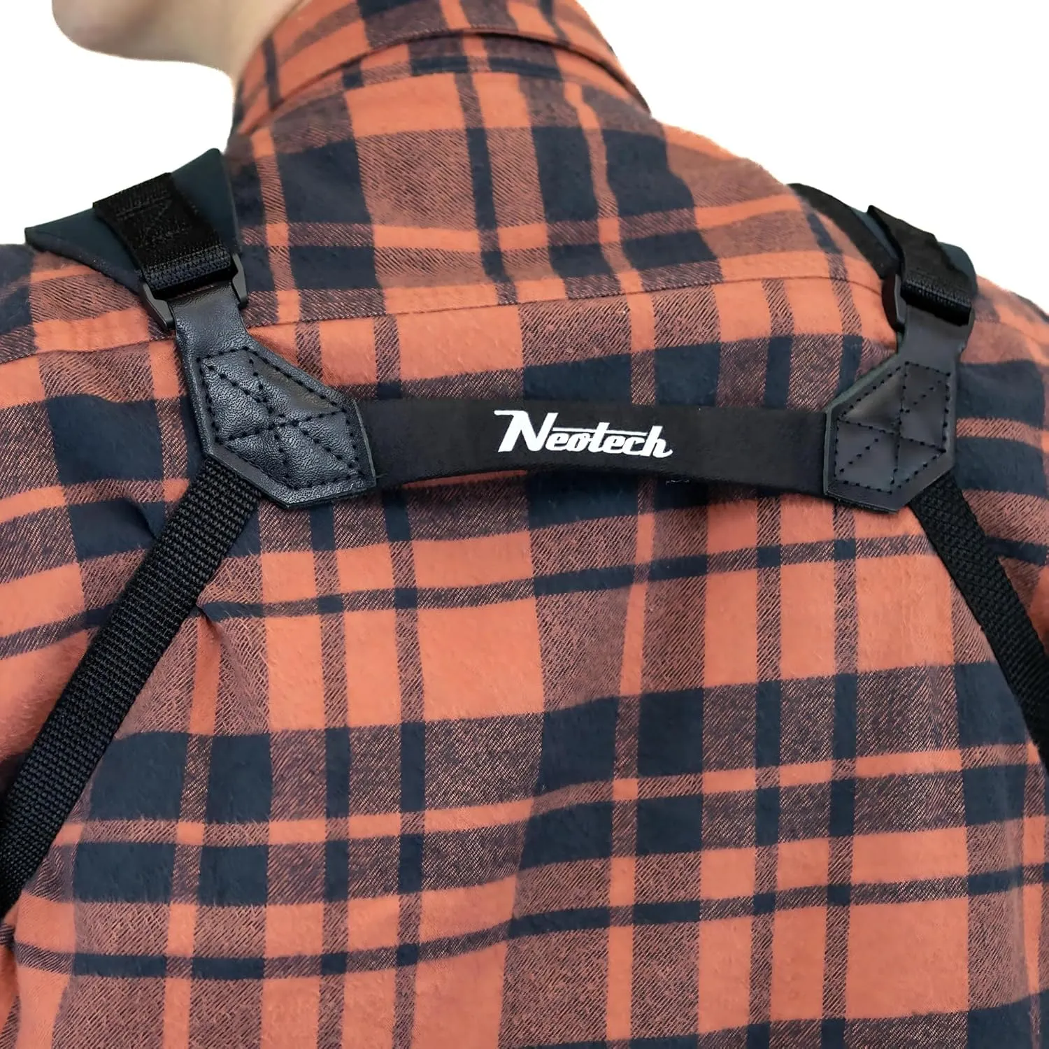 Neotech Soft Harness – Padded Shoulder Harness with Adjustable Strap Hook, Swivel Hook for Saxophone, Baritone & Clarinet Strap – (Regular - Black)