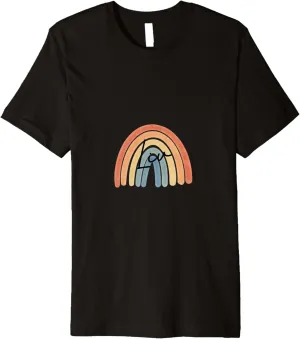 New Born Baby Liv Personalized Gift Rainbow Nursery Premium T-Shirt