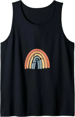 New Born Baby Liv Personalized Gift Rainbow Nursery Tank Top