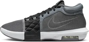 NIKE Lebron Witness 8 Basketball Shoes (FB2239-004, Cool Grey/Black/White) Size 8