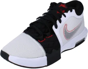 Nike Lebron Witness 8 Basketball Shoes (FB2239-103, White/University Red/Black) Size 12