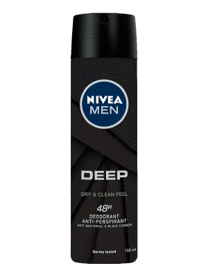 Nivea Men Deep Dry & Clean Feel Body Spray 150ml