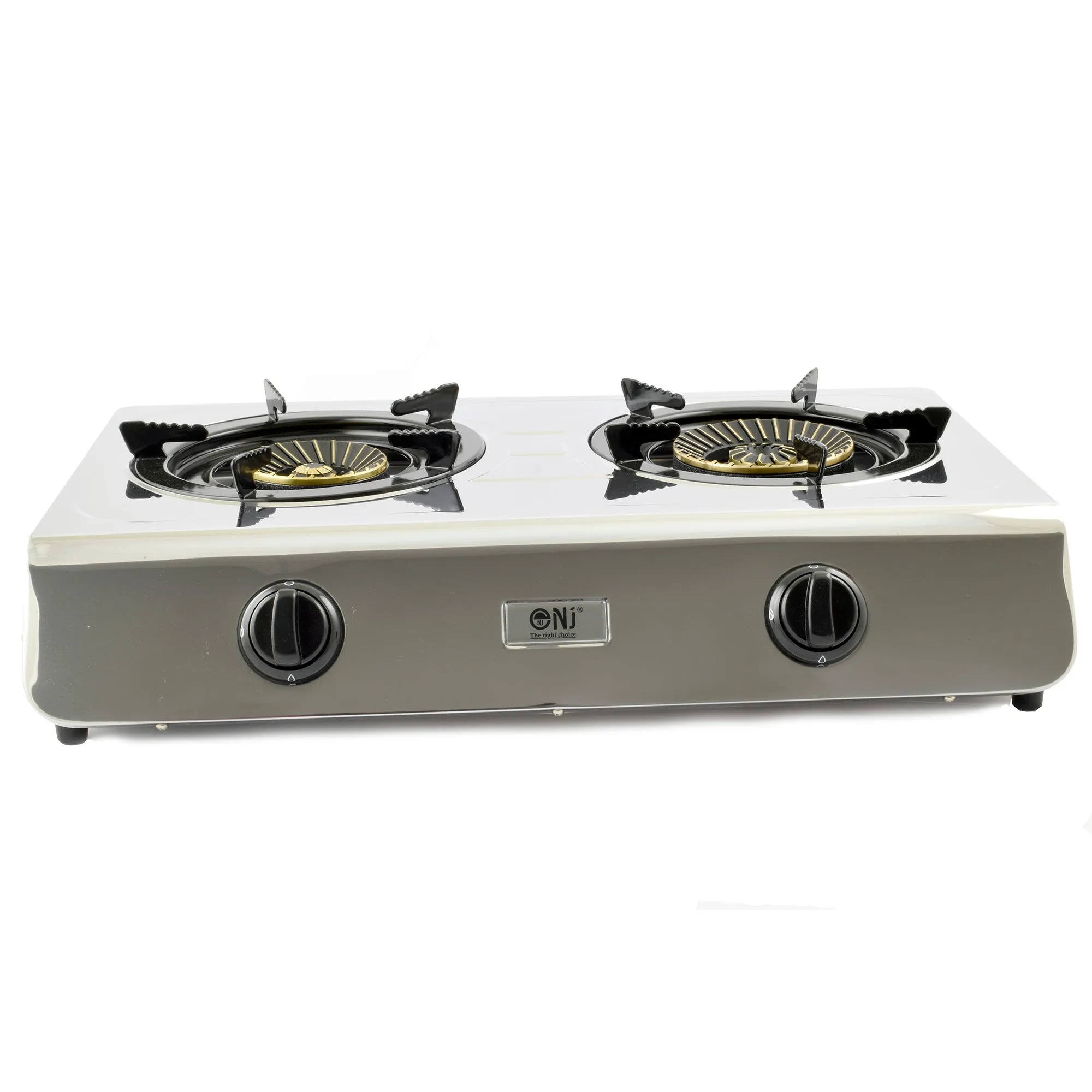 NJ-60 Portable Camping 2 burner Gas Stove Stainless Steel 60 cm Cooktop for Outdoor
