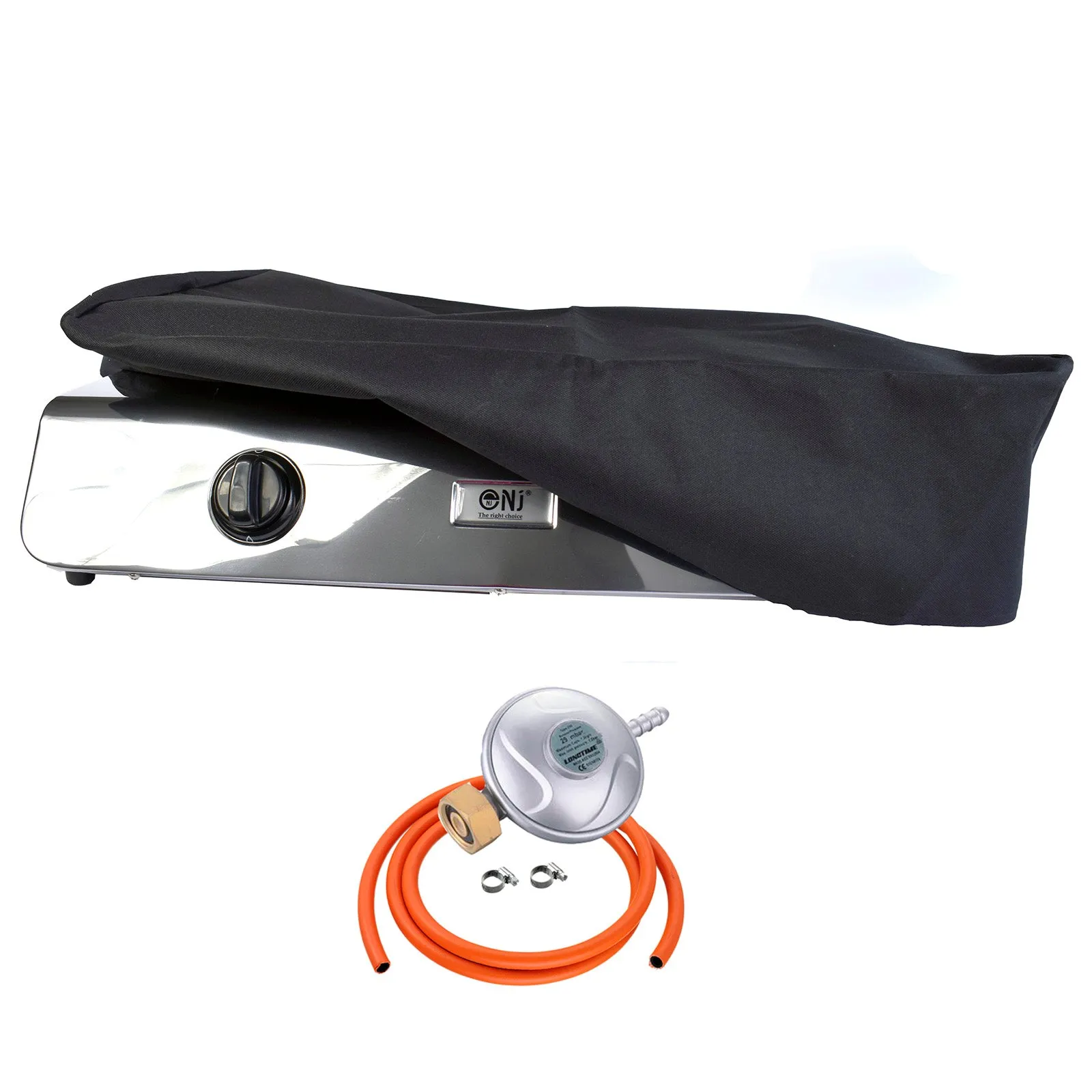 NJ-60 Portable Camping 2 burner Gas Stove Stainless Steel 60 cm Cooktop for Outdoor