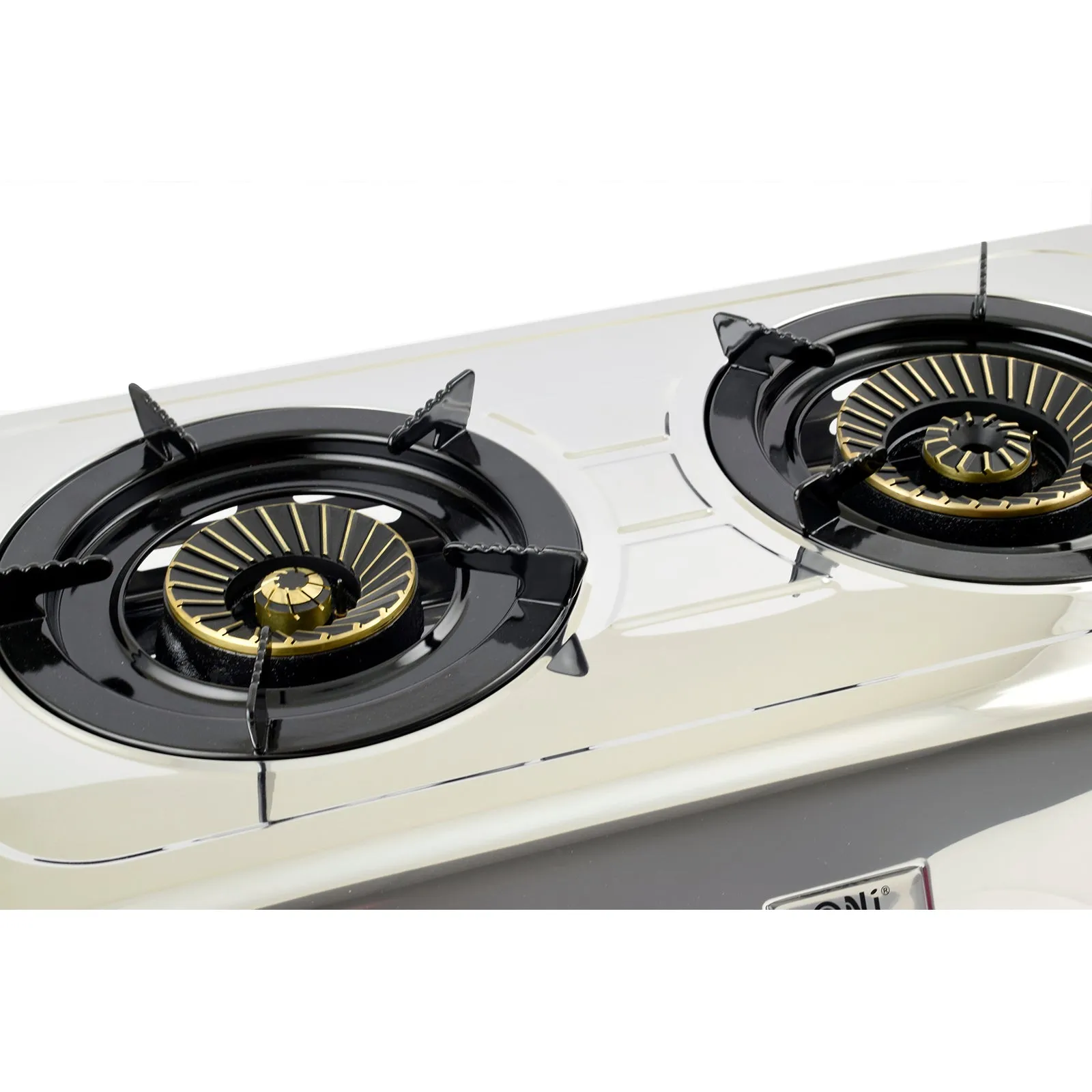 NJ-60 Portable Camping 2 burner Gas Stove Stainless Steel 60 cm Cooktop for Outdoor