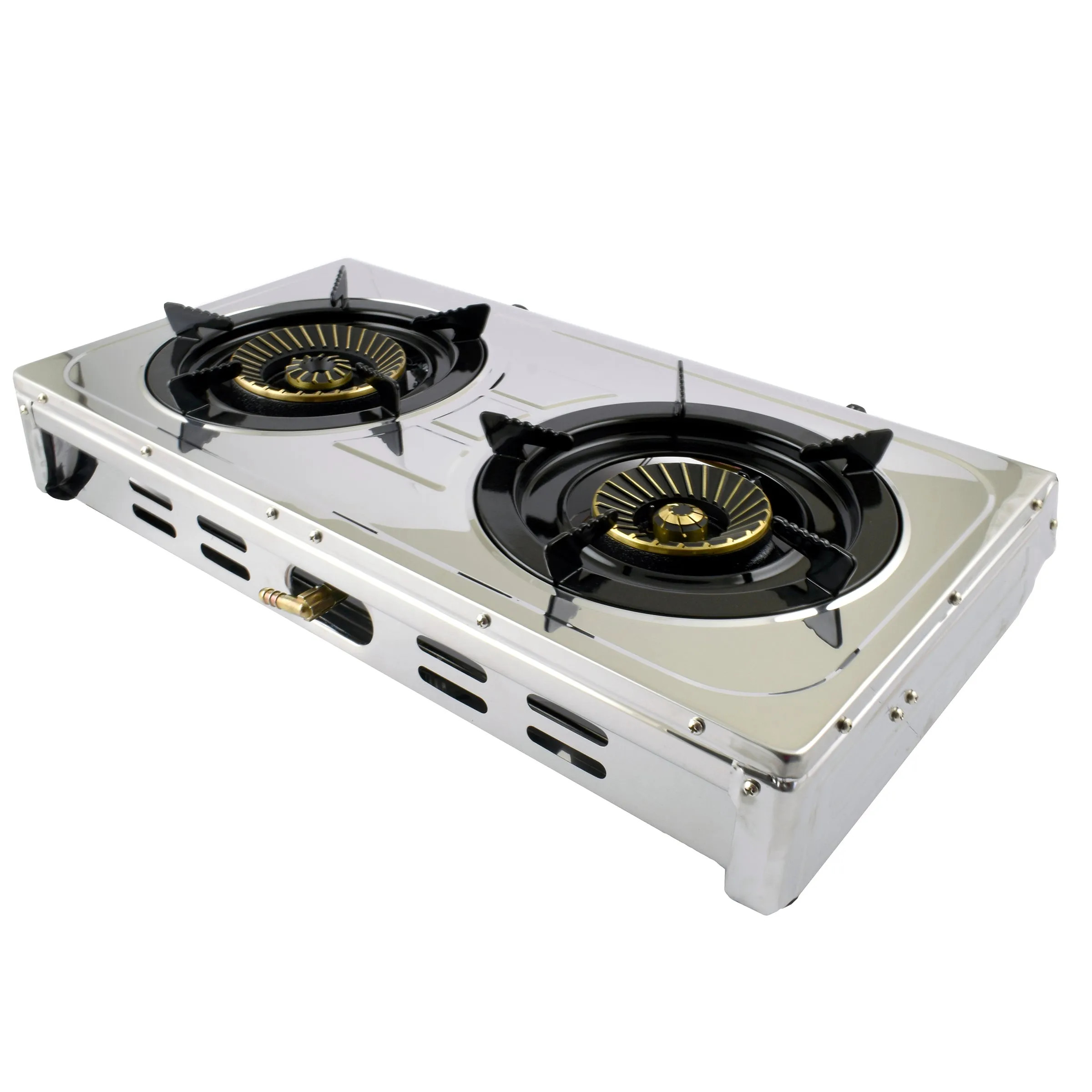 NJ-60 Portable Camping 2 burner Gas Stove Stainless Steel 60 cm Cooktop for Outdoor
