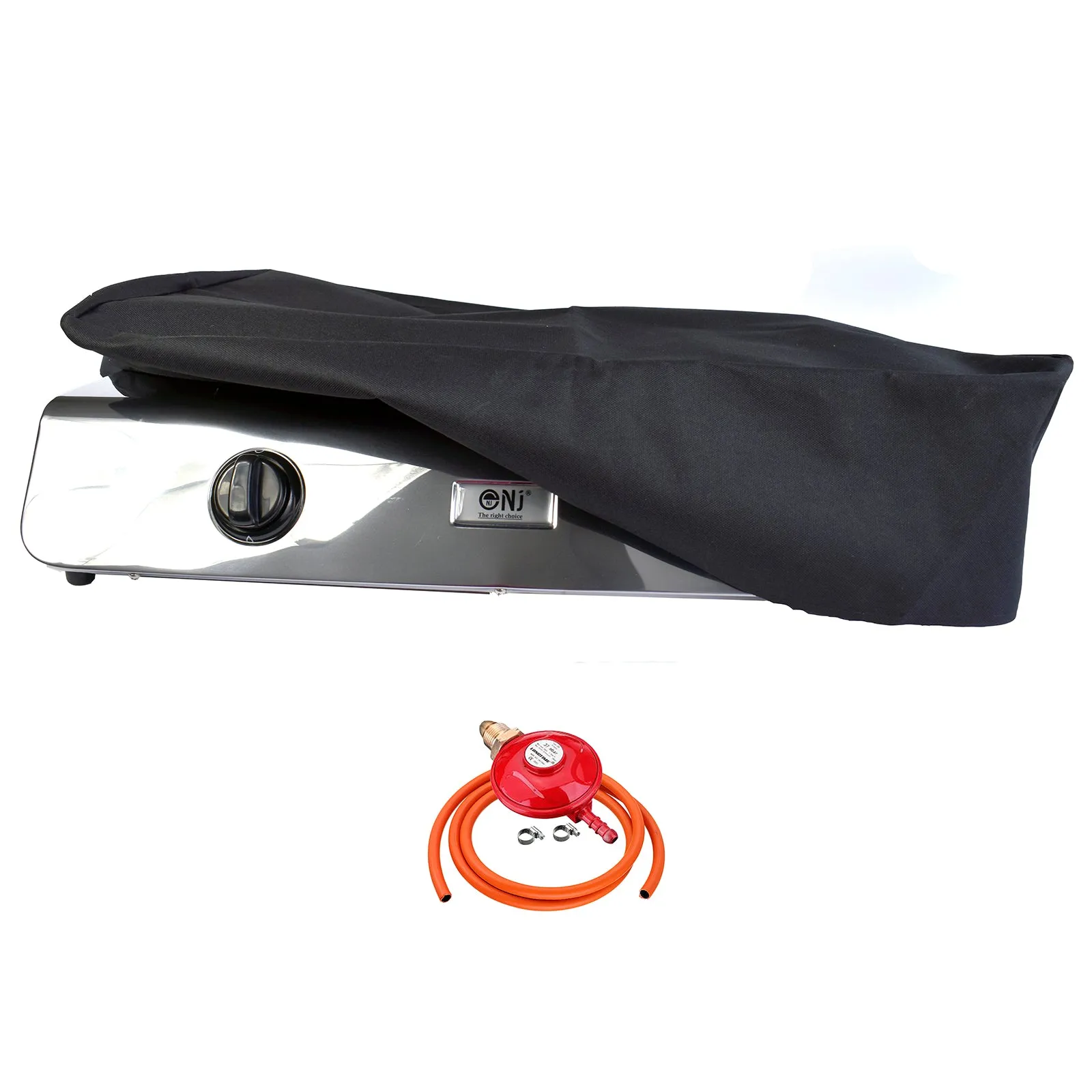 NJ-60 Portable Camping 2 burner Gas Stove Stainless Steel 60 cm Cooktop for Outdoor