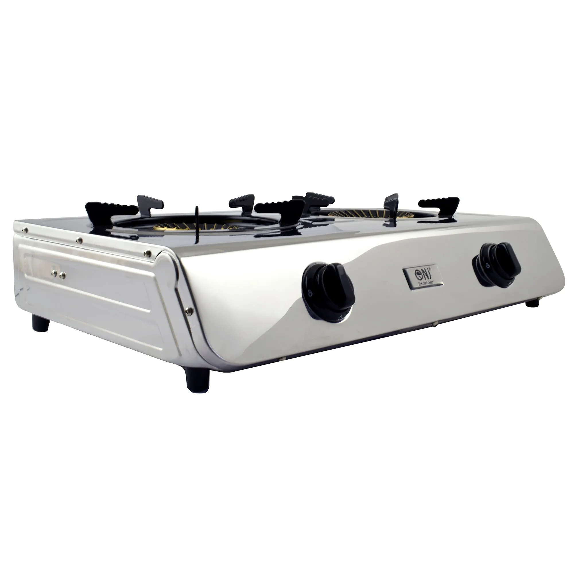 NJ-60 Portable Camping 2 burner Gas Stove Stainless Steel 60 cm Cooktop for Outdoor