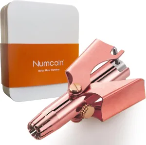 Nose Hair Trimmer for Men, Nose Trimmer - Elegant Rose Gold Manual Nose Trimmer Suitable for Men and Women, Smooth Trimming, Low Allergy, Waterproof, Easy to Carry, and Neat Looking Gift