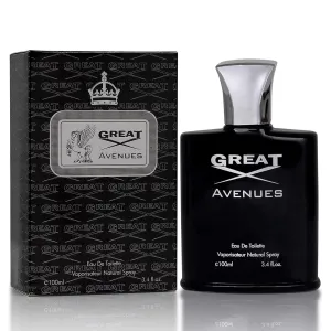 NovoGlow Great Avenues for Men - 100ml Eau De Parfum Spray for Men - Long Lasting Woody Fruity & Smoky Fragrance Smell Fresh All Day Long (B)