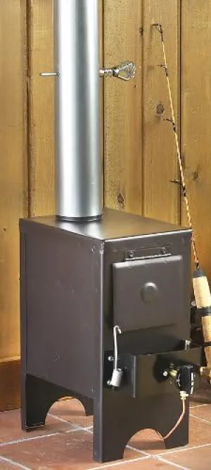 Nu Way 26000 BTU Black Propane Indoor Heating Stove