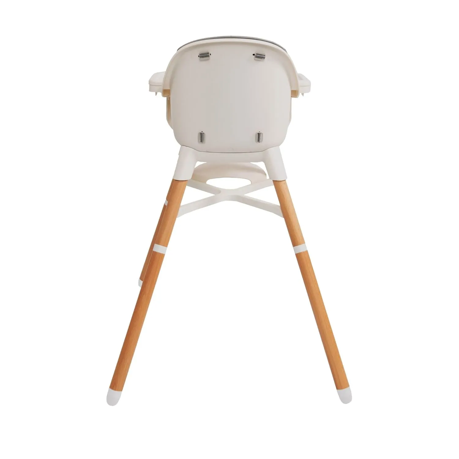Nuby 4-in-1 Baby High Chair Seat with Removable Tray - 6  Months to 3 Years - Adjustable Toddler Chair for Eating - Holds Up to 60 lbs - Gray