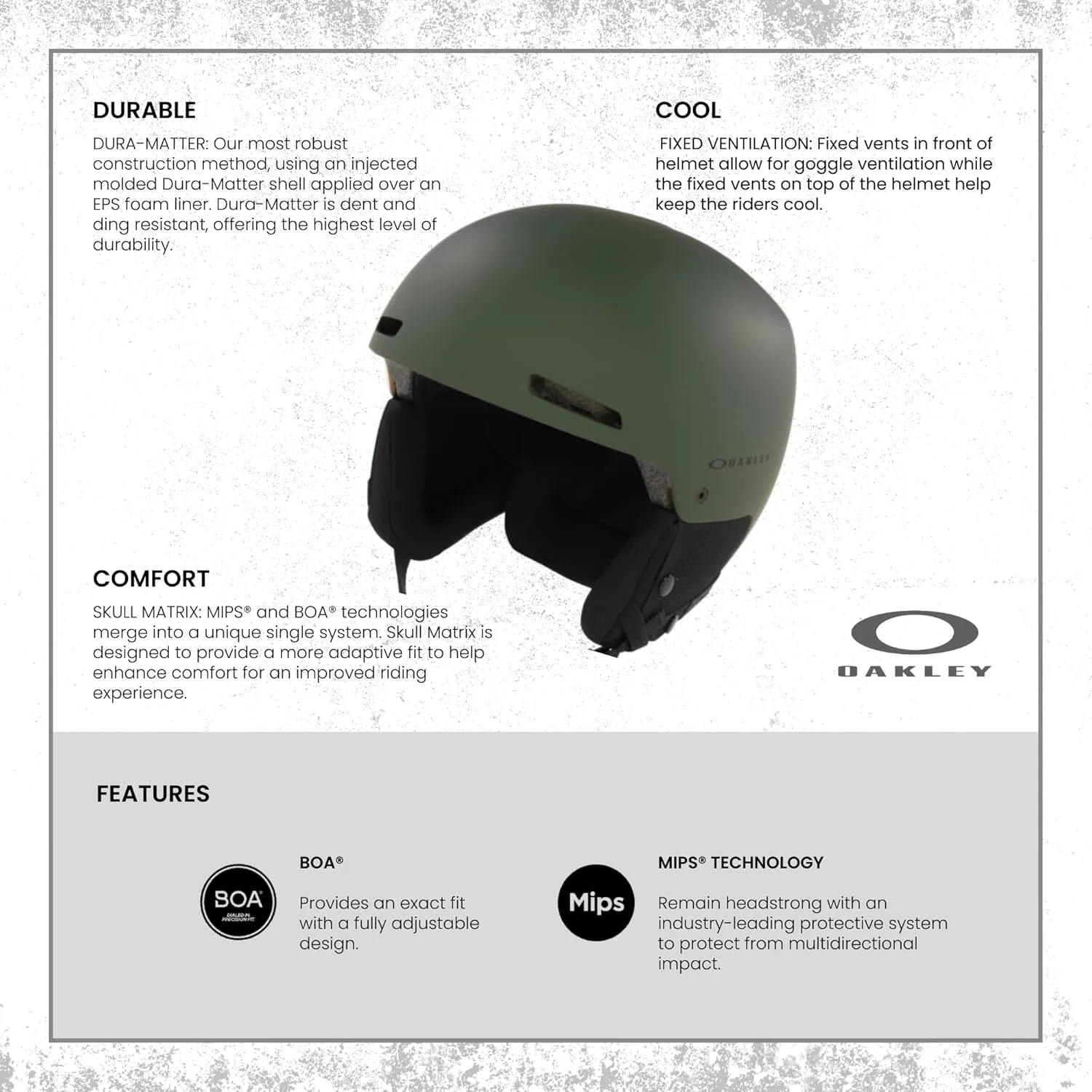 Oakley MOD 1 Pro MIPS Ski Snowboarding Helmet for Men for Women   Bundle with Designer iWear Collapsible Water Bottle with Carabiner