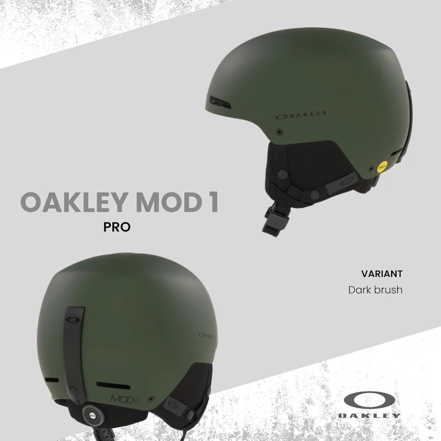 Oakley MOD 1 Pro MIPS Ski Snowboarding Helmet for Men for Women   Bundle with Designer iWear Collapsible Water Bottle with Carabiner