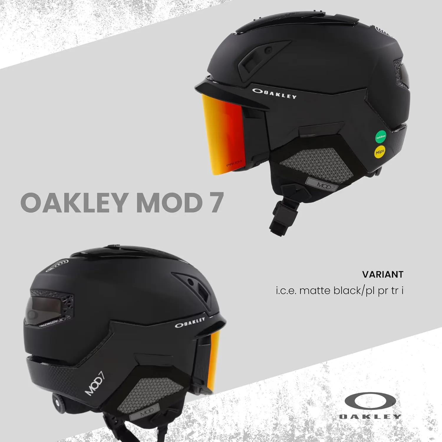 Oakley MOD7 Integrated Ski Helmet with Goggles for Men for Women   Bundle with Designer iWear Collapsible Water Bottle with Carabiner