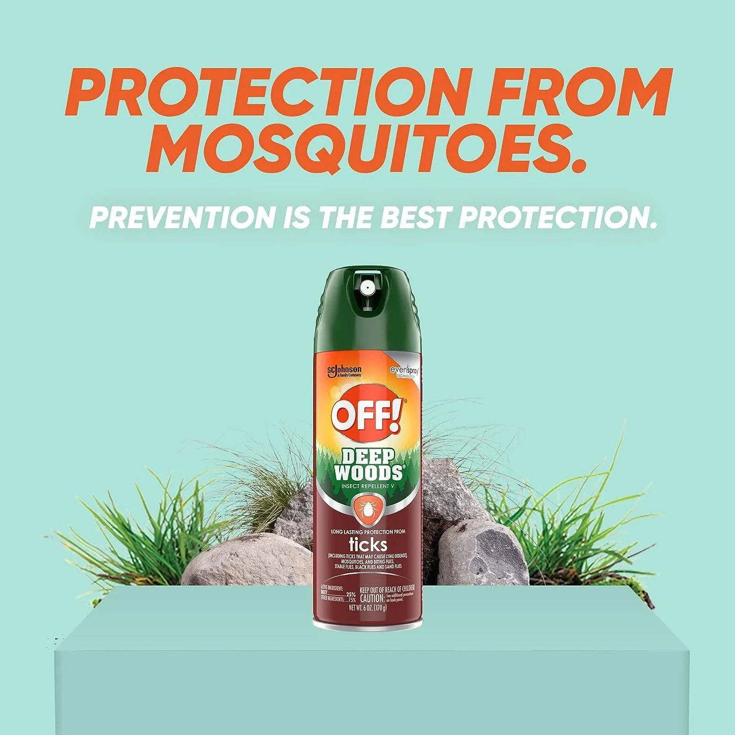 OFF! Sportsmen Tick Spray Aerosol 6 Ounce (Pack of 3)