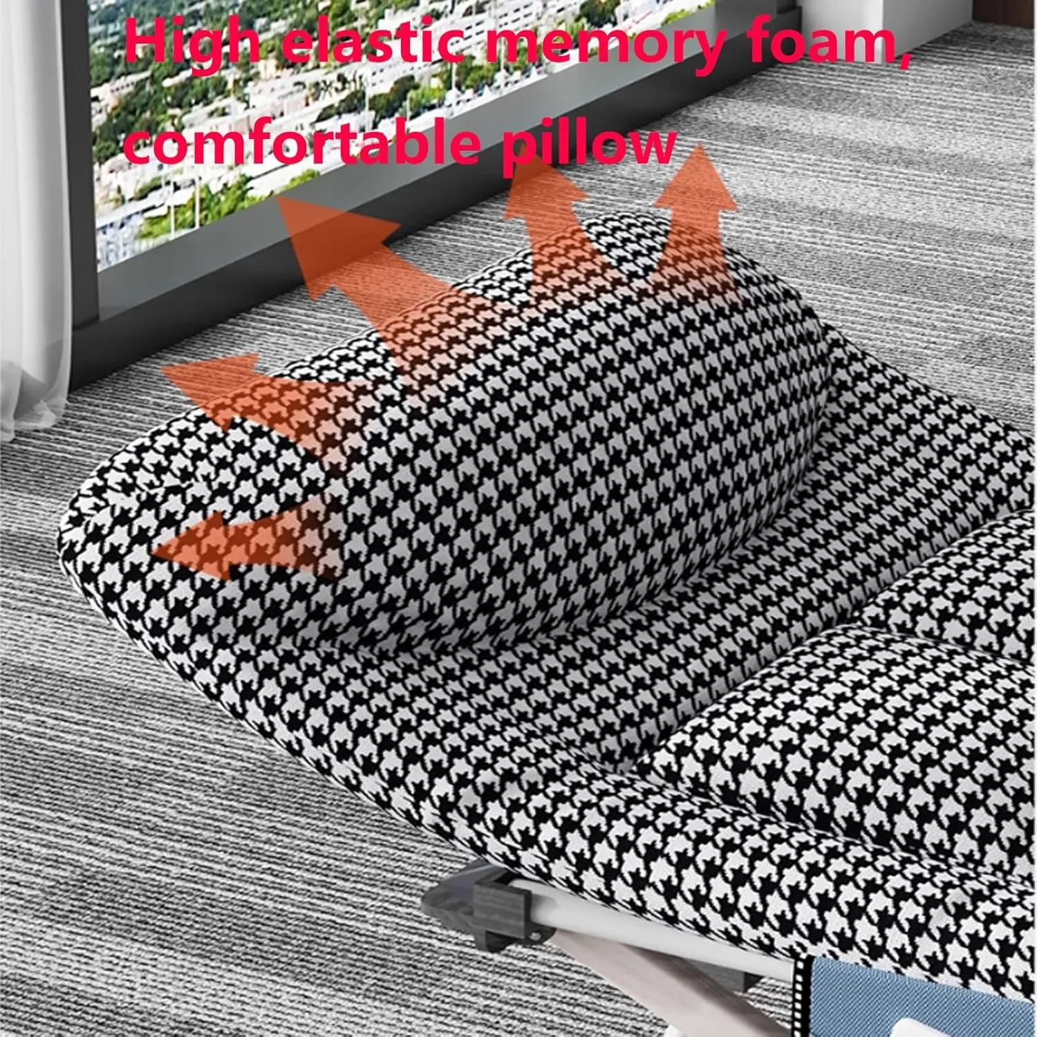 Office Lunch Break Folding Bed, Camping Cots for Adults with Thick Mattress Folding Single Person Nap Bed Rollaway Beds for Home Office Lunch Break, Camping, Pool and Beach(180