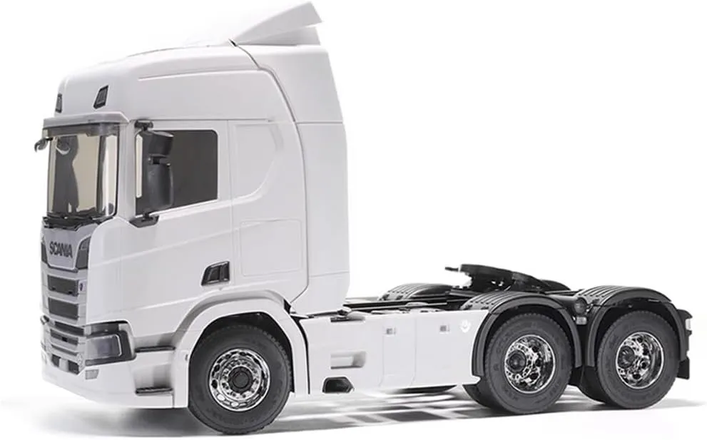 OH32T01 1/32 6x6 Rc Truck, 2.4G RTR RC Rock Crawler Off-Road Truck Hobby Model (RTR Kit Version/White)