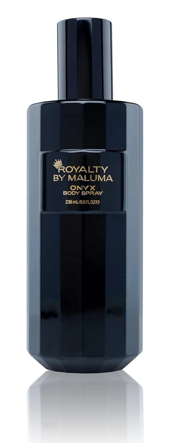 Onyx Body Spray, 8 oz - Luxurious Long-Lasting Perfume for Men - Fougere Amber Wood Fragrance - Cardamon, Pear, Bergamot Top Notes - Ideal Gift for Men