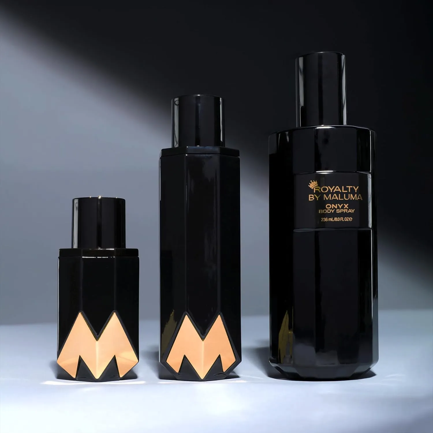 Onyx Body Spray, 8 oz - Luxurious Long-Lasting Perfume for Men - Fougere Amber Wood Fragrance - Cardamon, Pear, Bergamot Top Notes - Ideal Gift for Men