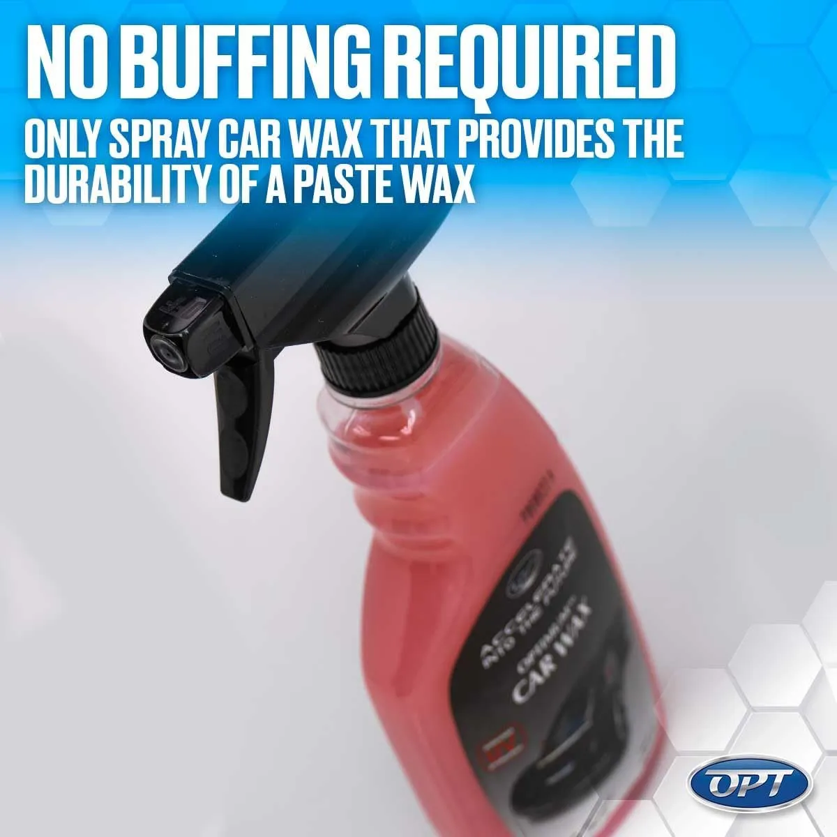 Optimum Car Wax - 17 Oz., Spray Wax for Cars, Trucks and RVs, Formulated with Polymers and UV Protection for All Exterior Surfaces, Up to 5 Months Protection