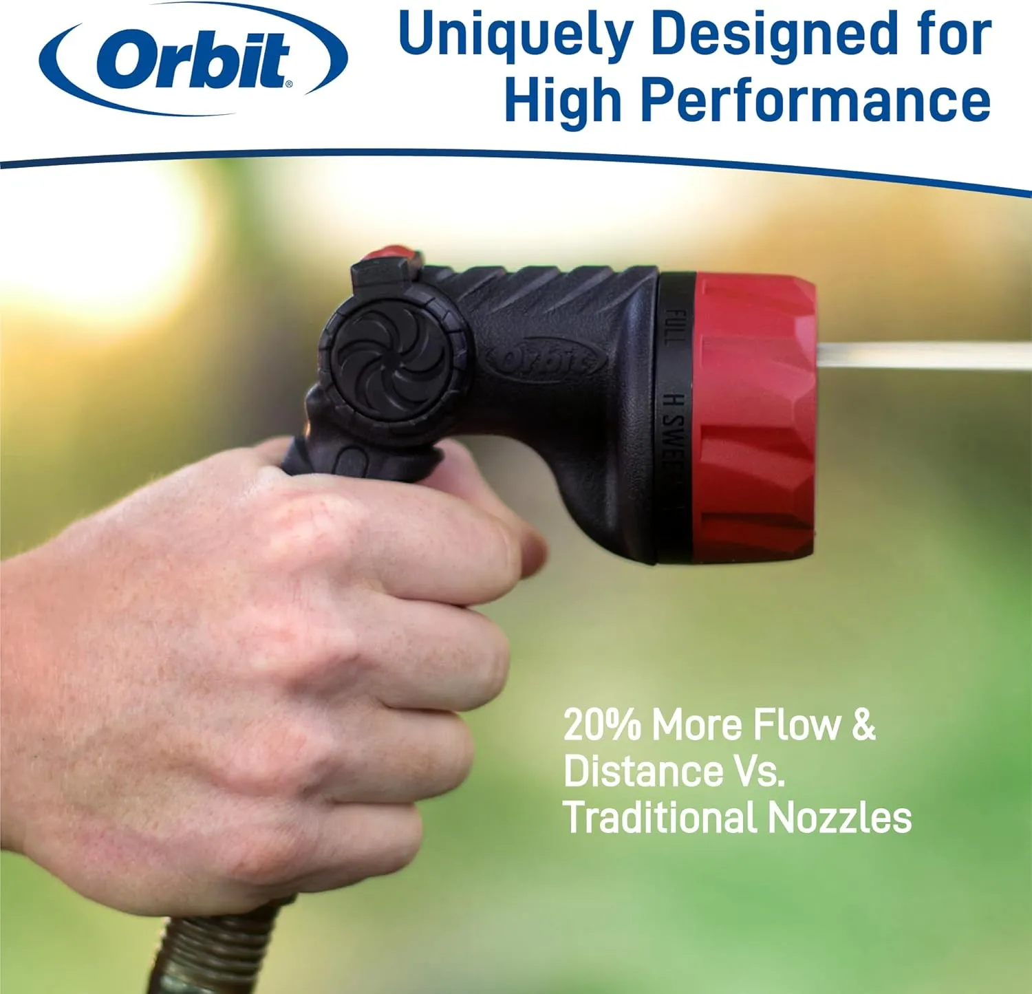 Orbit 26812 Pro Series 8-Pattern Thumb Control Hose Nozzle Sprayer