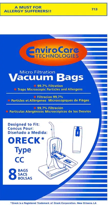 Oreck XL Type CC and Compact Canister Vacuum Cleaning Tune Up Kit - Generic