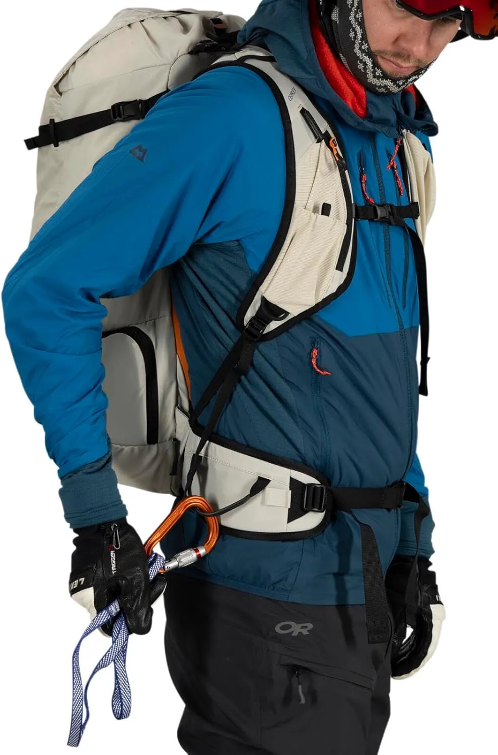 Osprey Firn 28L Ski and Snowboard Backpack, Elderberry Purple/Peppermint Green, Small/Medium
