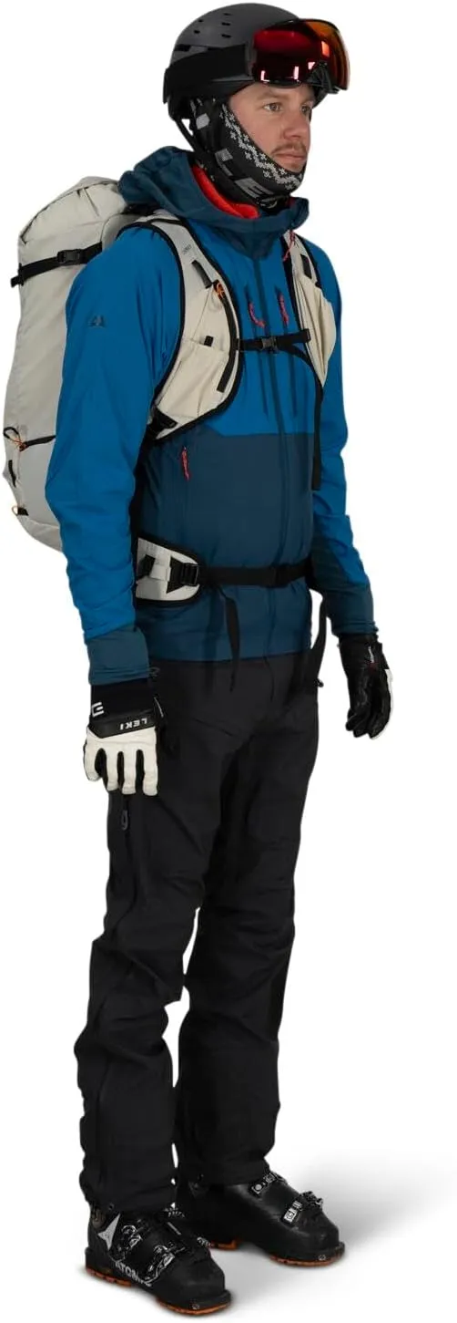 Osprey Firn 28L Ski and Snowboard Backpack, Elderberry Purple/Peppermint Green, Small/Medium