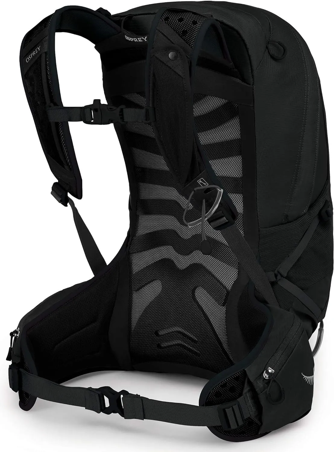 Osprey Talon 22L Men's Hiking Backpack with Hipbelt, Stealth Black, L/XL