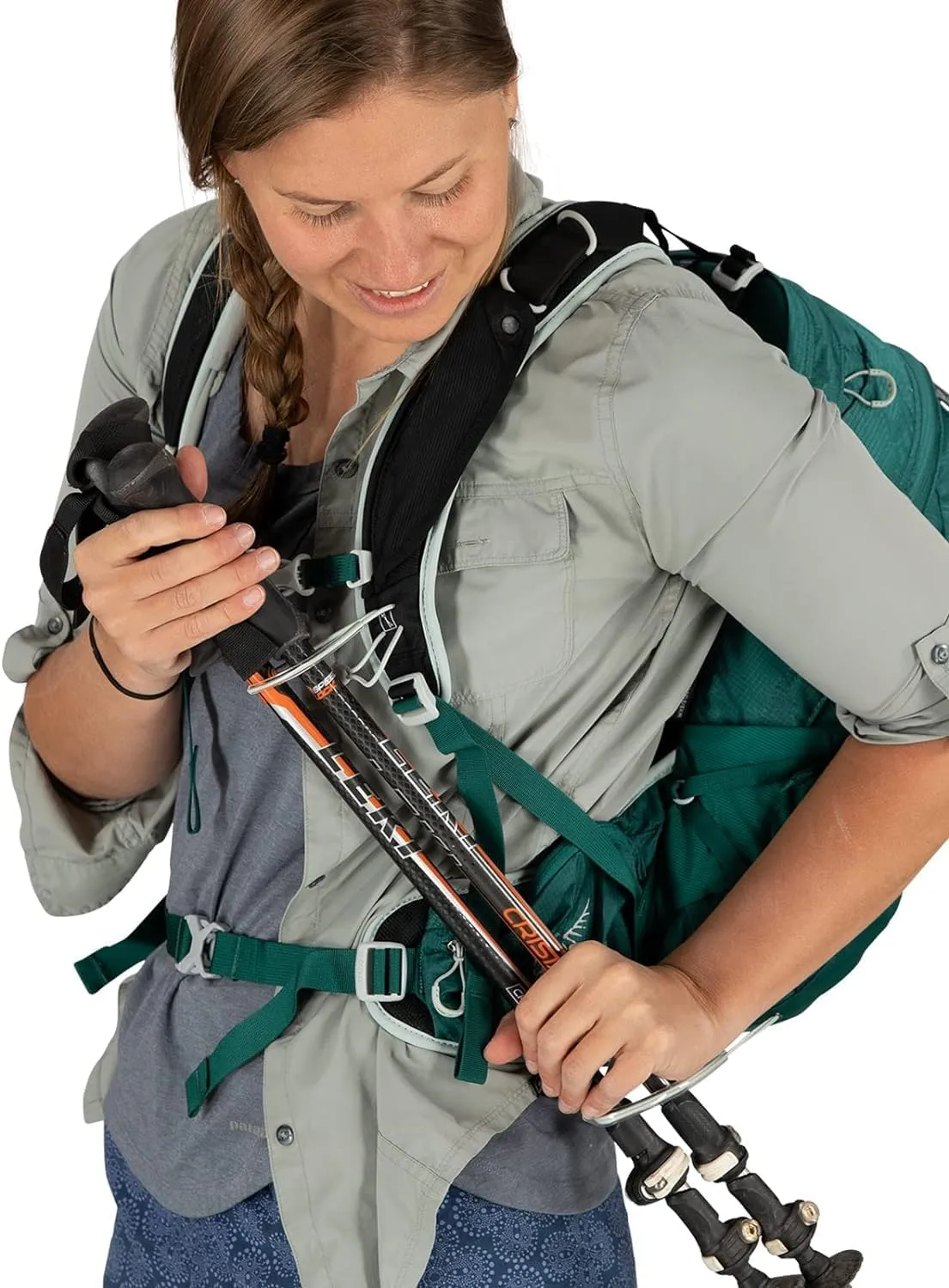 Osprey Tempest 20L Women's Hiking Backpack with Hipbelt, Stealth Black, WM/L