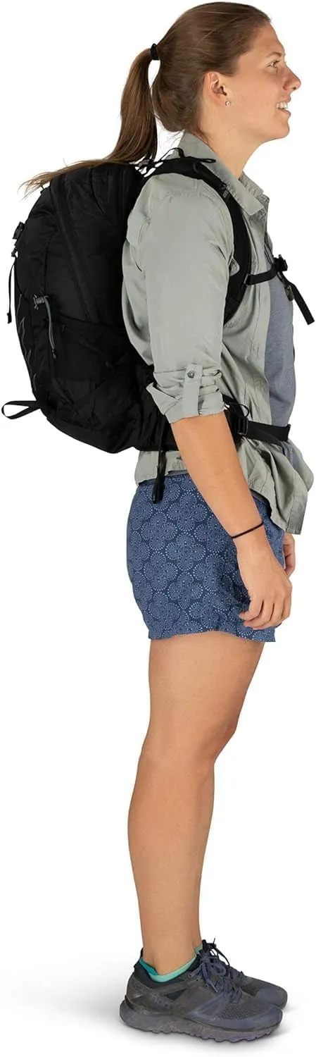 Osprey Tempest 20L Women's Hiking Backpack with Hipbelt, Stealth Black, WM/L