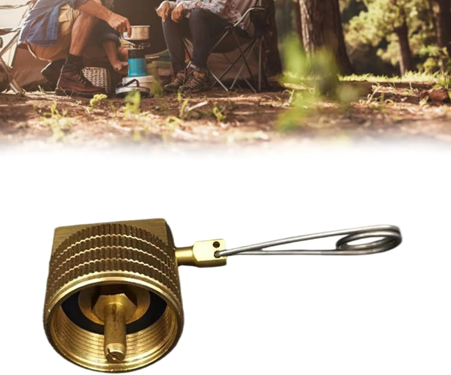 Outdoor Burners Adapter Camp Stove Refill Adapter Convertor Butanes Refill Adapter for Backpacking Camp Stove