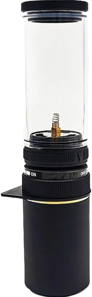 Outdoor Camping Lamp Lantern Windproof Gas Candle Lamp Tent Lantern Light for Backpacking Camping Hiking Fishing Lamp Light Butane Gas Light Lantern(with Gas Box Black)