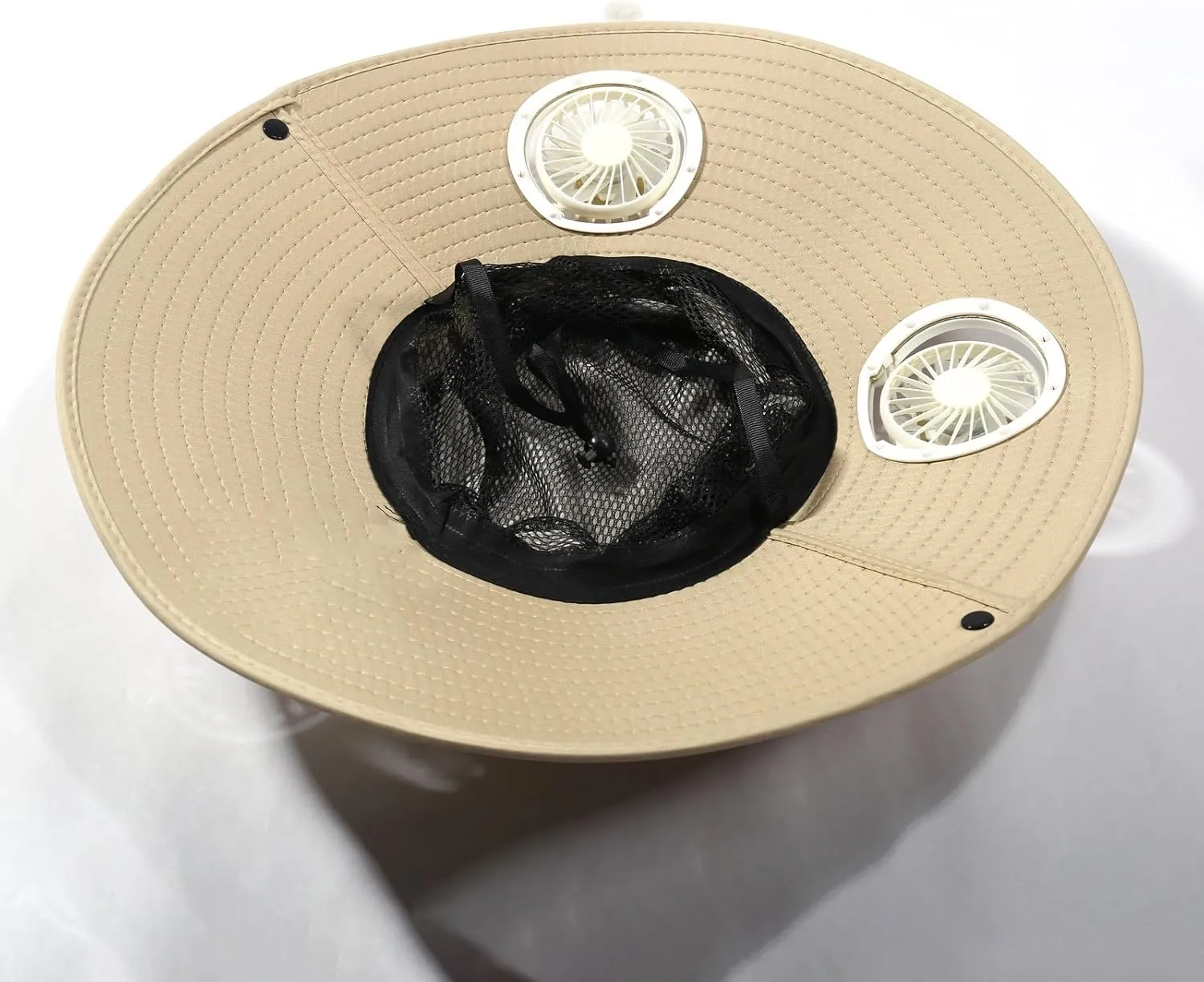 Outdoor Wide Brim Sun Hat for Men Women UPF 50  Buckets Hats with USB Charging Detachable Solar Fan Fishing Beach Hats