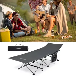 Oversized Folding Camping Bed for Adults,75 * 26"" Extra Wide, 240lbs Load Capacity, Sleeping Cots with Carry Bag, Portable Travel Camp Cots