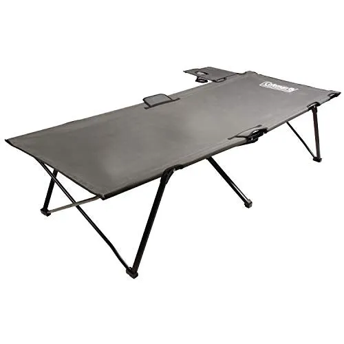 Pack-Away Camping Cot w/ Removable Side Table,Extra Wide Cot
