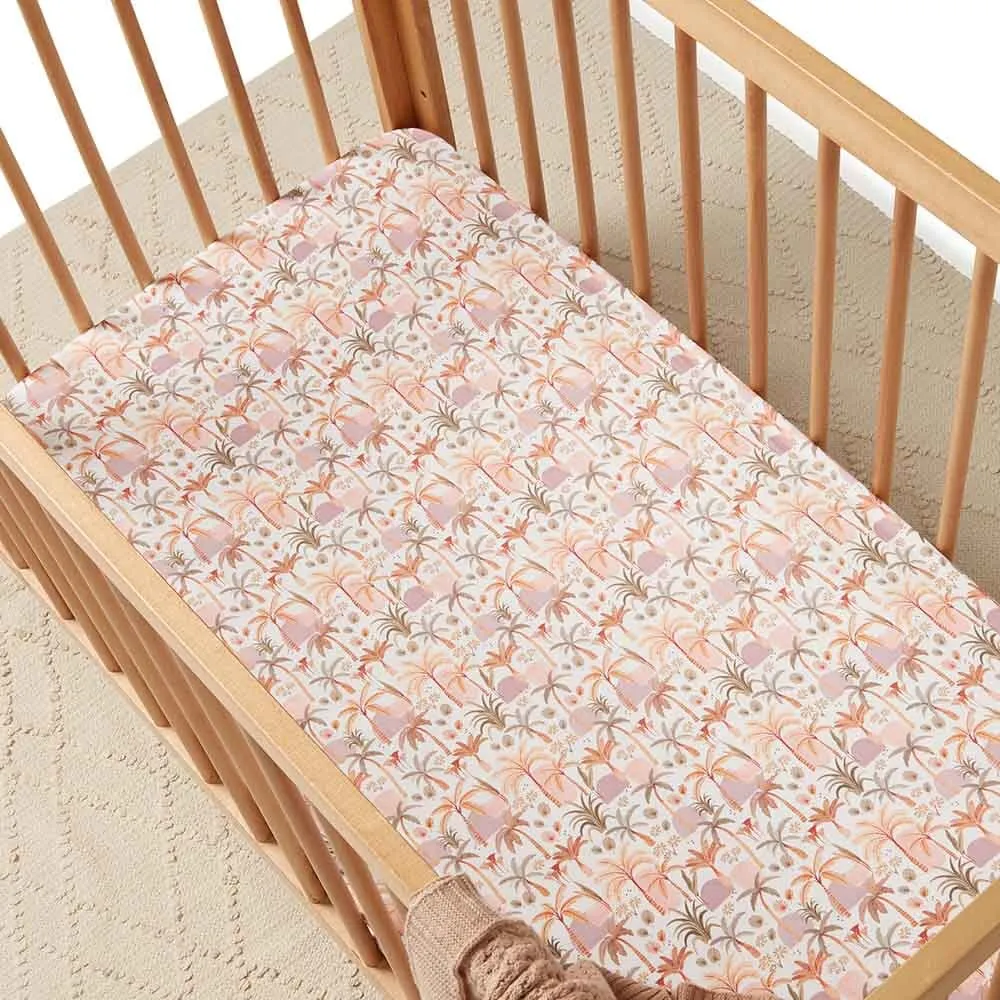 Palm Springs Fitted Cot Sheet
