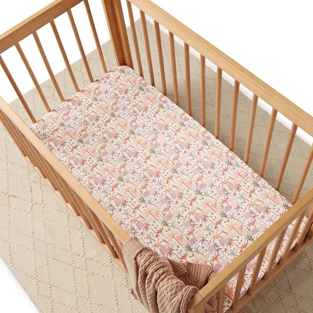 Palm Springs Fitted Cot Sheet