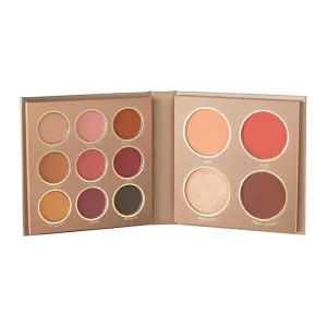 Paradise Professional Makeup Kit, 13-Piece Set with 9 Eyeshadows, Highlighter, Blush, Bronzer and Powder, 16.0 gm