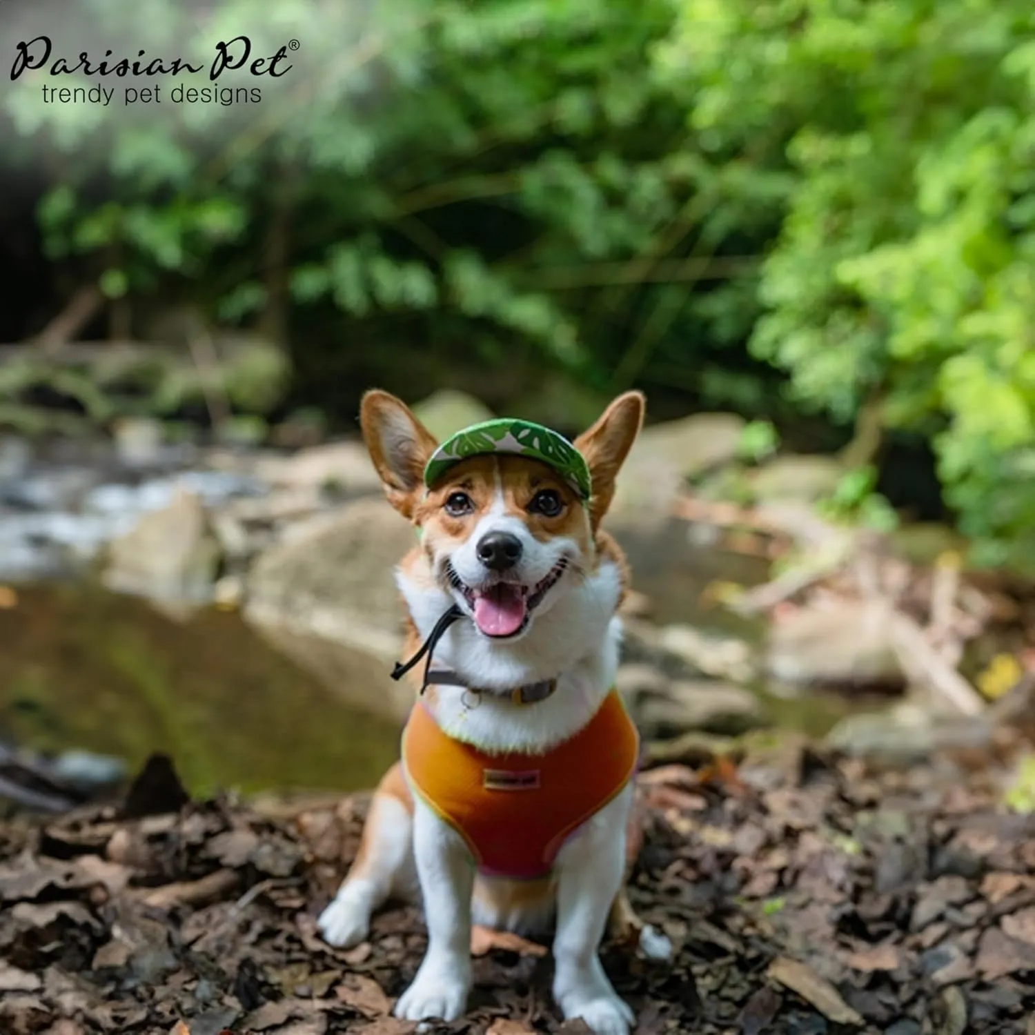 Parisian Pet Orange Dog Harness - Adjustable Dog Vest Harness - Soft Padded, No Pull Puppy Harness - Cooling Dog Harness for Large Dogs - Idle for Walking, Running, and Hiking - L