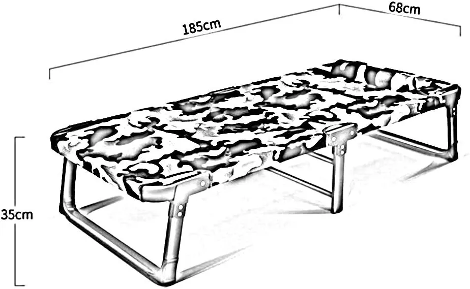 Patio Lounge Chairs Folding Camp Cot,Comfort Folding Military Bed Camping COT with Free Mat Ideal for Camping and Hunting, Indoor Guest Bed, Easy Assemble Reclining Patio Chairs