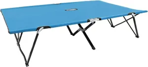 Patio Sun Loungers Two Person Folding Sun Lounger Blue Steel,For easy transport and storage, the cot folds compactly, making it your ideal camping partner. Whether you're exploring the wilderness or s