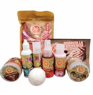 Pedicure Manicure Kit, 8 Pieces, Strawberry fragance