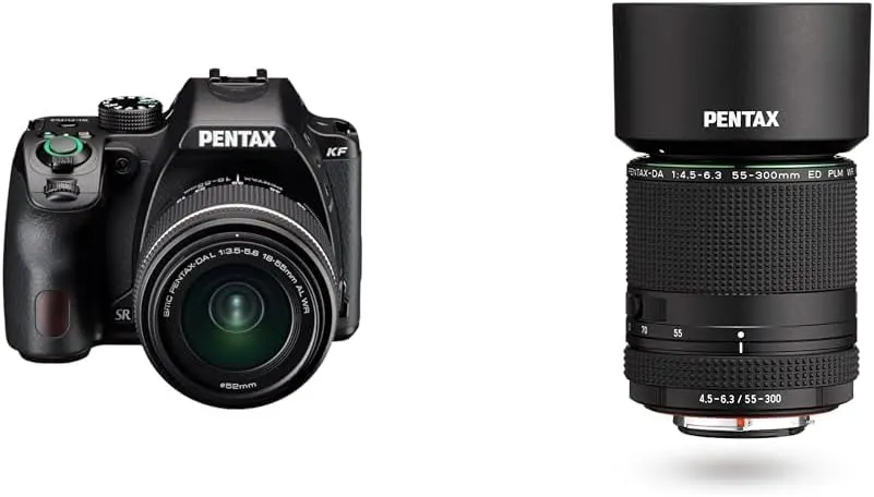 Pentax KF (Black) 18-55WR KIT AC/CA with HD Pentax-55-300mm F4.5-6.3