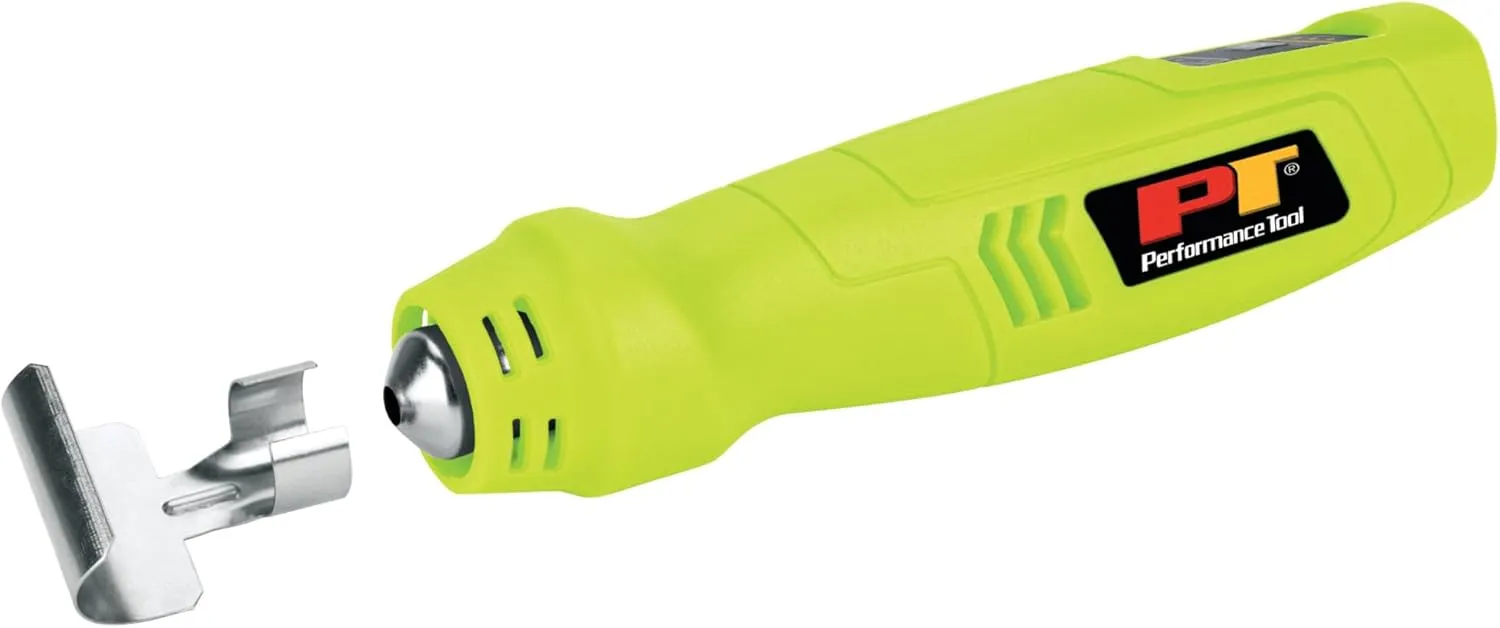 Performance Tool W2082 Compact Rechargeable Cordless Heat Gun, 600 Degree Max Output, Vinyl Wrap, Shrink Tubing, Wire Connectors, Crafts, Phone Repair