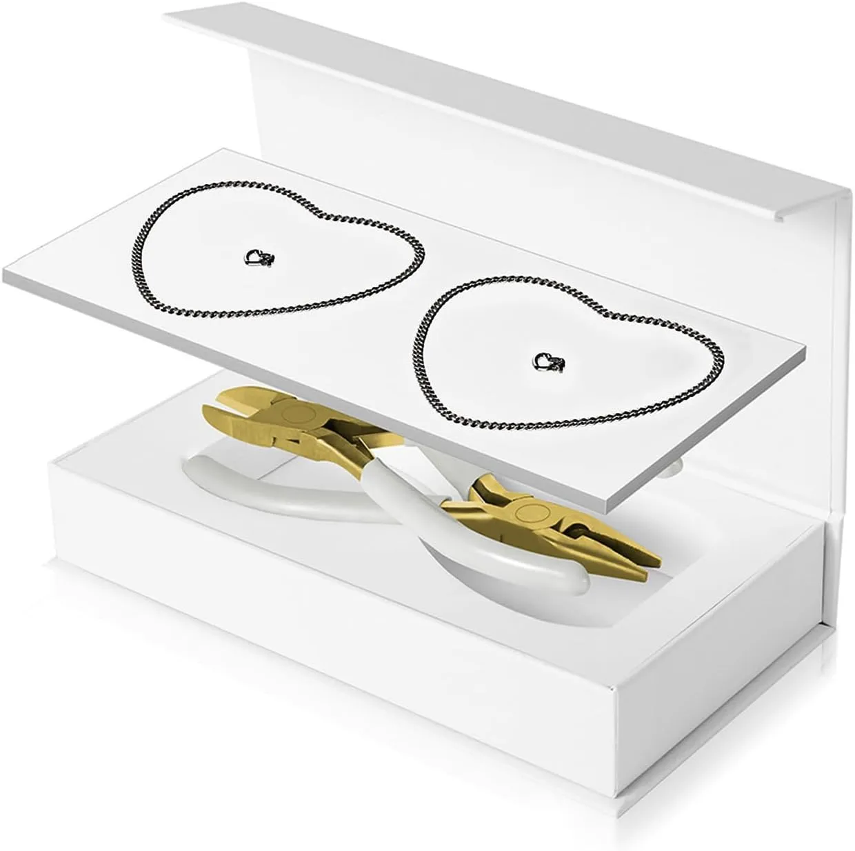 Permanent Couple Bracelets Kit, DIY Forever Relationship Gifts Suitable for Boyfriends, Matching Bracelets for Bf and Gf, Matching Bracelet Set for Love Couples with Locking Clasp