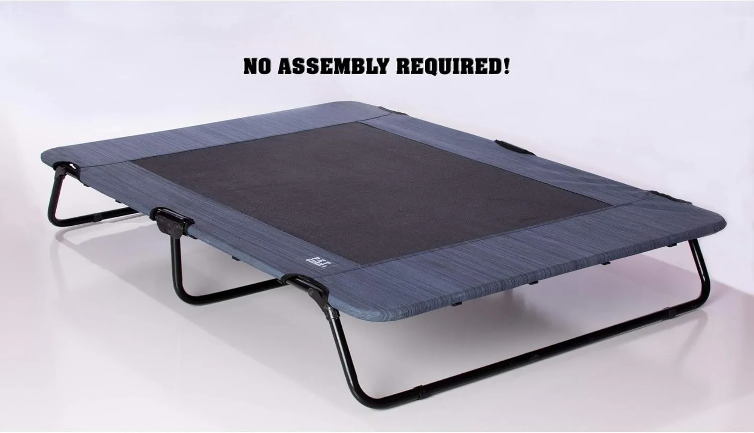 Pet Gear Lifestyle Pet Cot Elevated Bed, No Assembly Required, Premium Tear Resistant Cooling Mesh, Indoor & Outdoor, Lightweight & Portable, Indigo