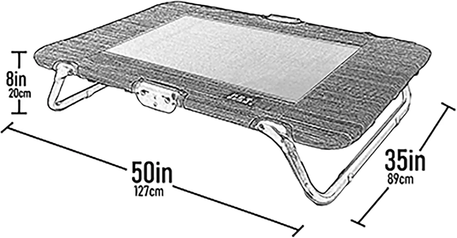 Pet Gear Lifestyle Pet Cot Elevated Bed, No Assembly Required, Premium Tear Resistant Cooling Mesh, Indoor & Outdoor, Lightweight & Portable, Indigo