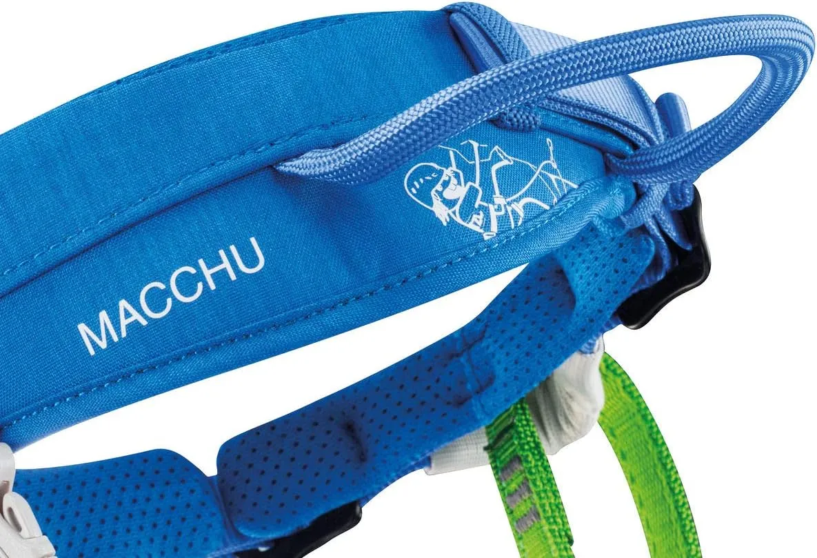 PETZL MACCHU Kids' Climbing Harness - Adjustable Seat Harness for Children Less Than 40kg / 88 lbs